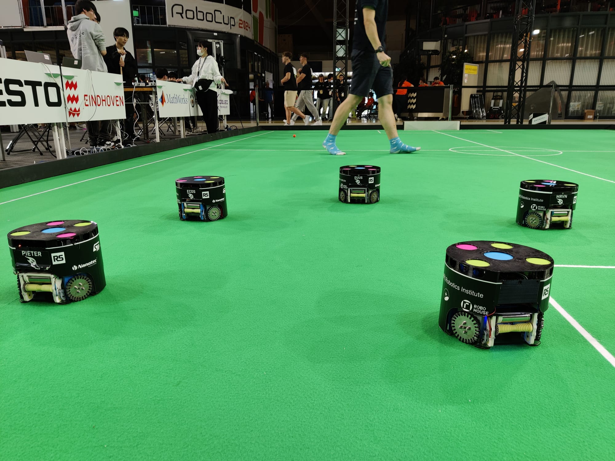 Mercurians at RoboCup competiton 5/6