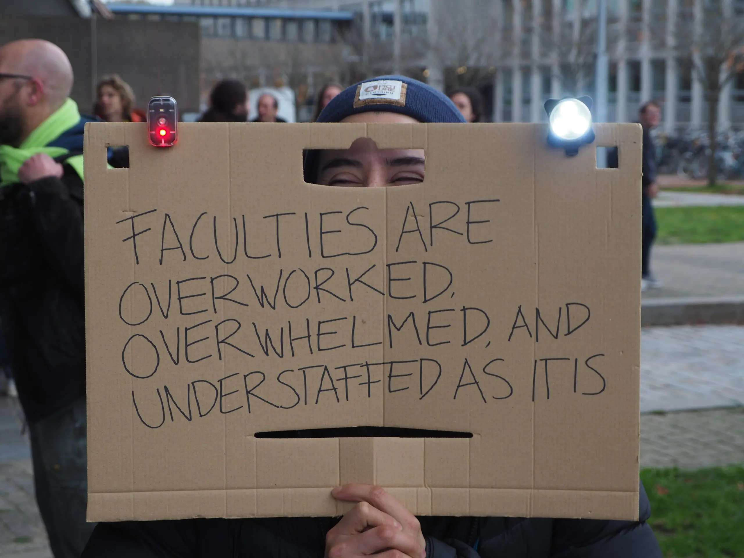 Protestactie campus langstudeeerboete en basisbeurs -14 nov 2024 - Jos Wassink