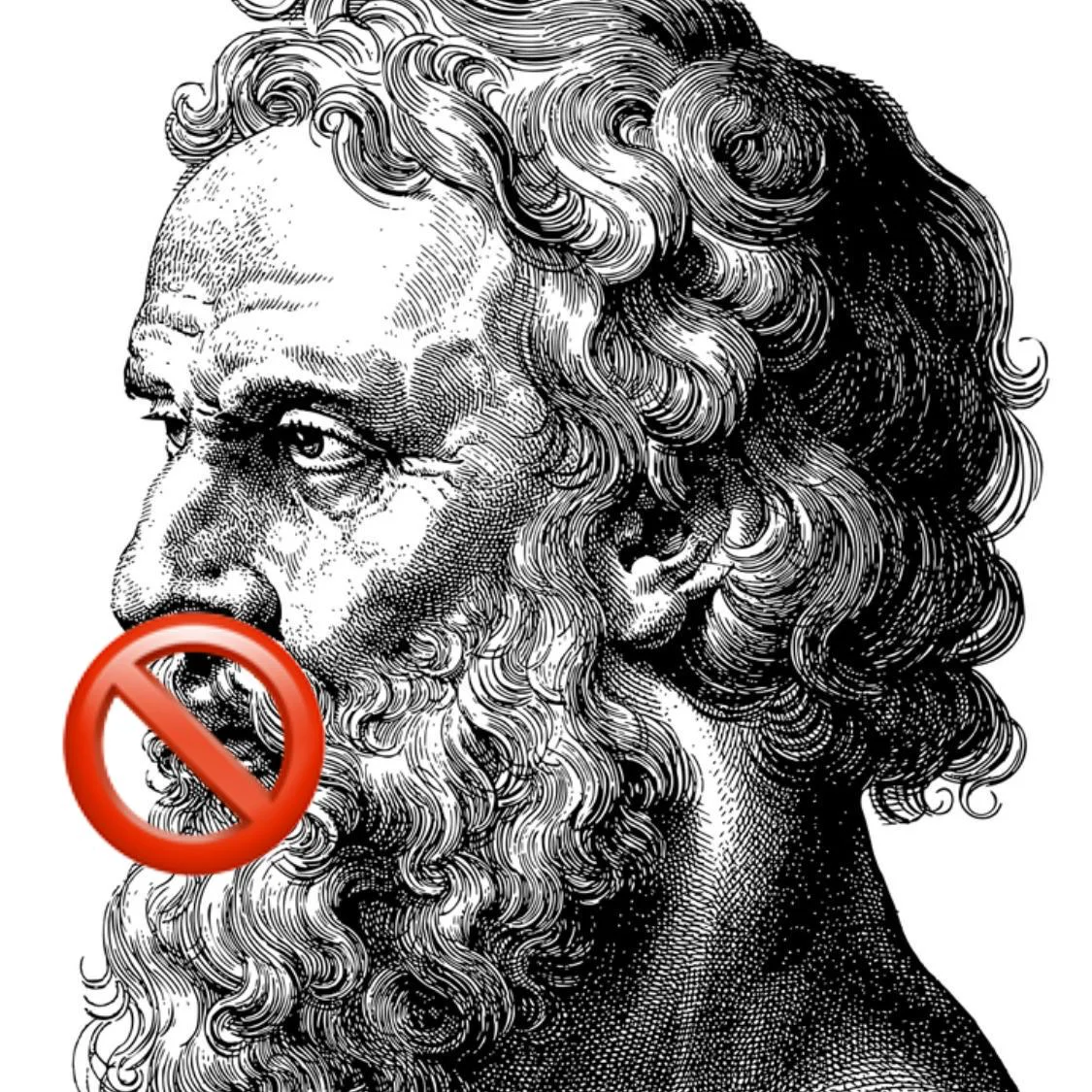 Gecensureerde Plato. Image by GDJ from Pixabay