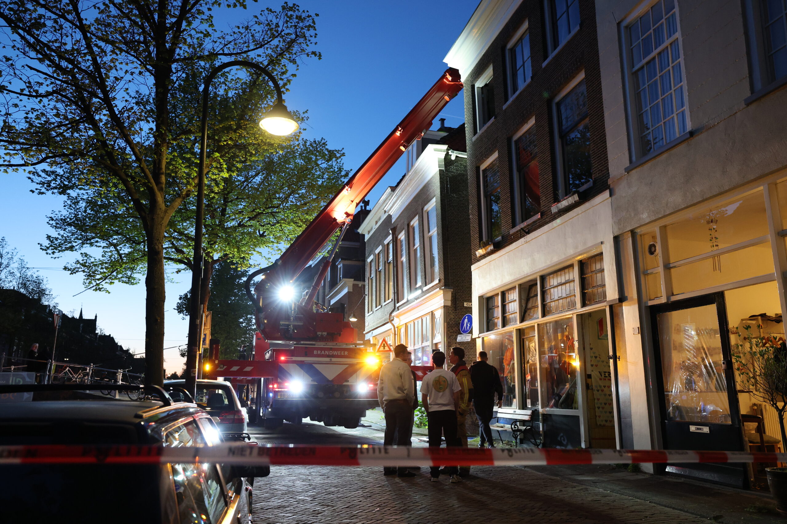 Brand Lange Geer studentenhuis Delft